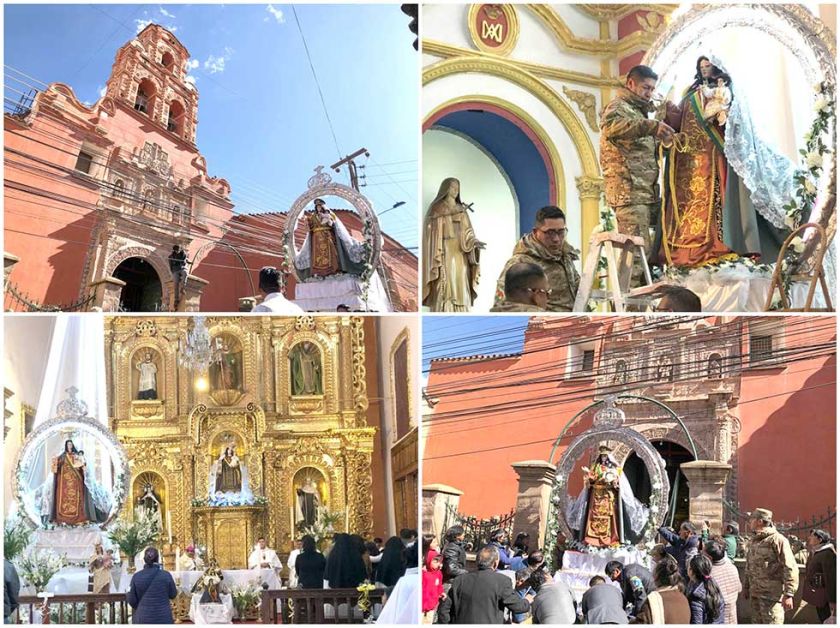 Celebraron a la Virgen del Carmen en Potosí