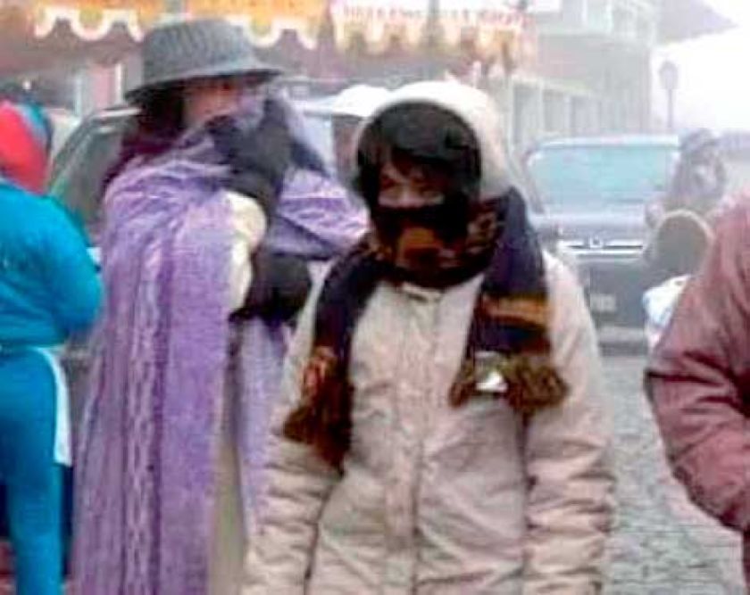 Las temperaturas caerán a menos ocho grados bajo cero en la ciudad de Potosí 