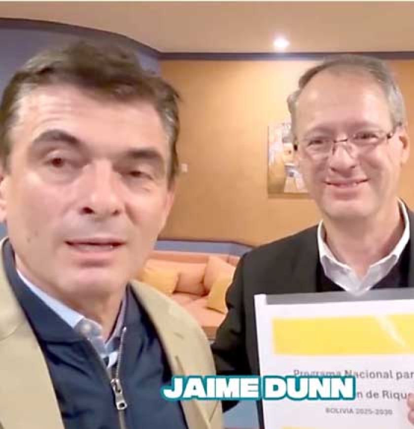 Paz suma el plan de Dunn  a su propuesta electoral