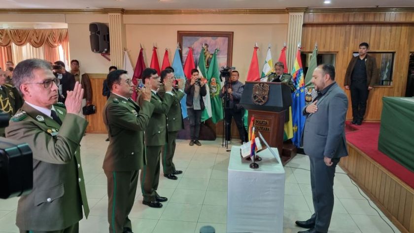Fernando Edwin Barrientos Benítez es el nuevo comandante de la Policía en Potosí