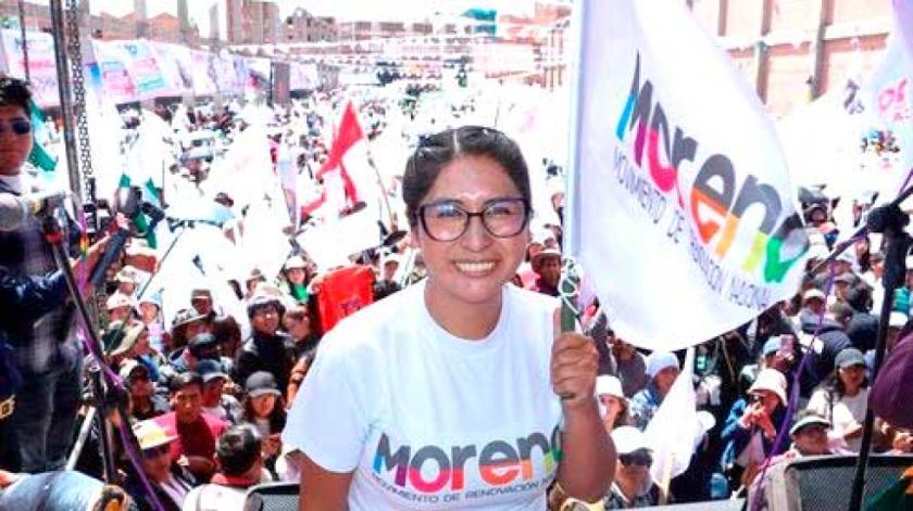 Eva Copa se baja a poco de las elecciones