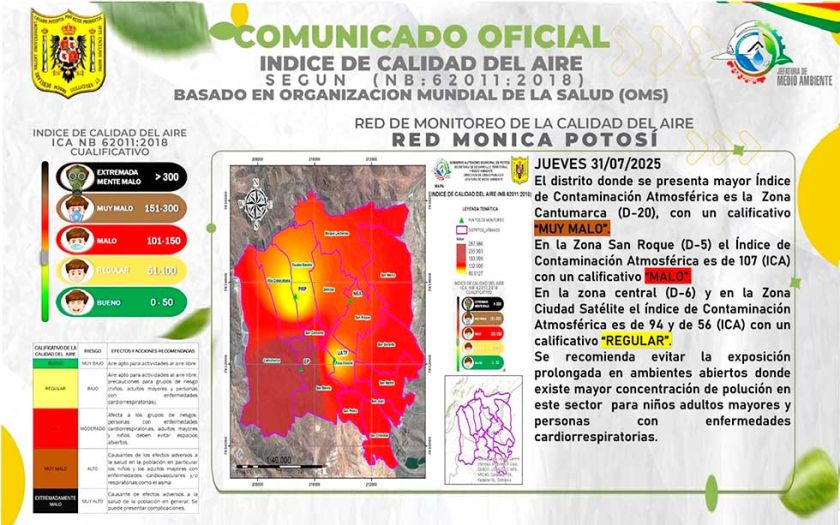 Índice de calidad del aire tiene una mejora en la capital potosina 