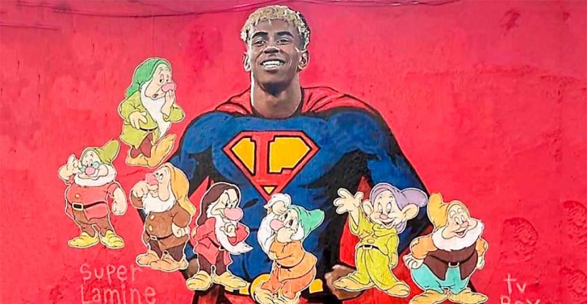 Se estrellan con Lamine