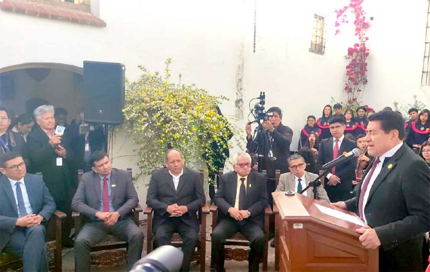 Inauguran manzana jesuitica en Sucre
