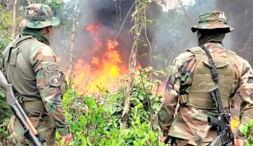 Chapare: Destruyen 40 fábricas de droga y capturan a 7 personas
