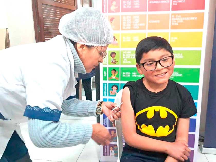 Intensifican la vacunación contra el sarampión en Potosí