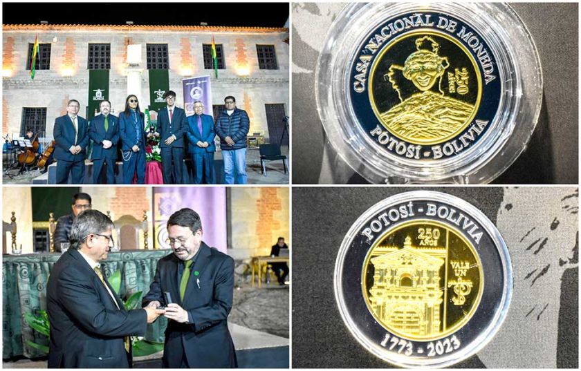 La moneda por los 250 años de la CNM ya está en la Villa Imperial