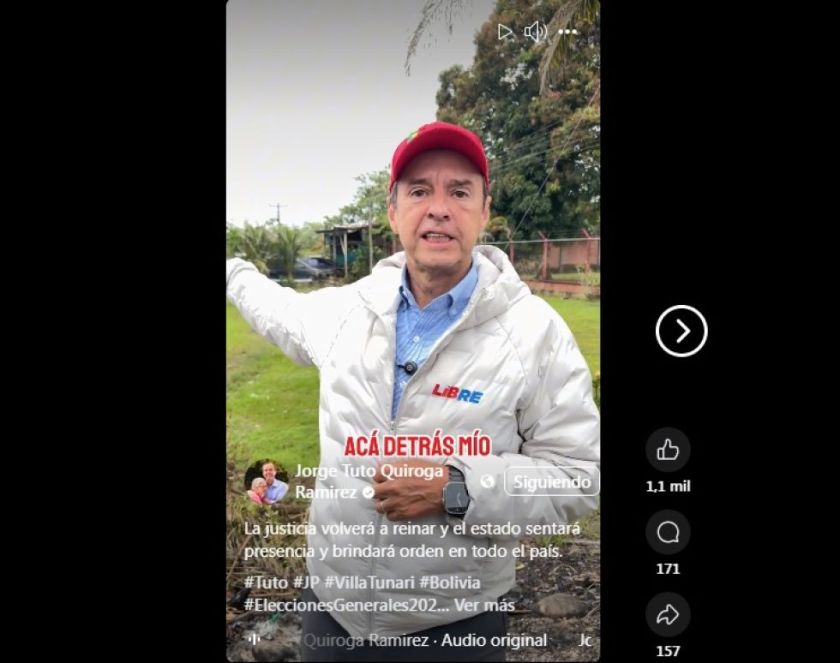 Tuto llega al bastión de Evo Morales, donde se encuentra “escondido”, y promete justicia