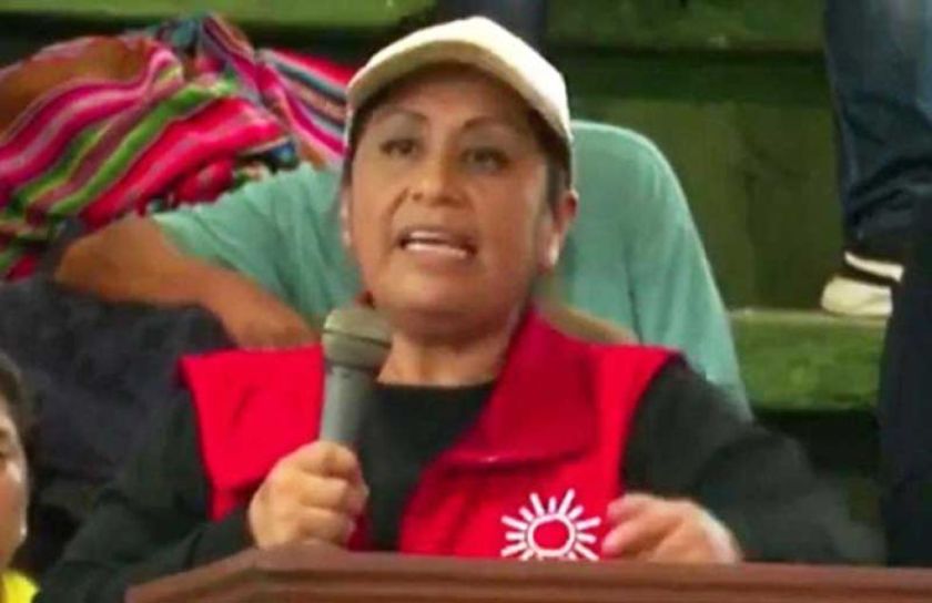 Ratifican la detención preventiva de Ruth Nina en la cárcel de San Sebastián