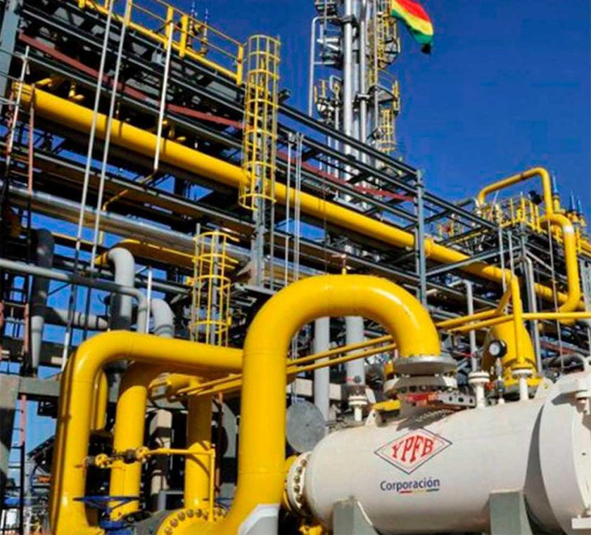 La exportación de gas cayó en 313 millones de dólares