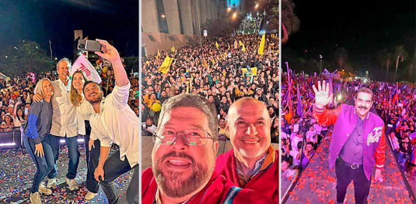Candidatos queman sus últimos cartuchos en eje troncal del país