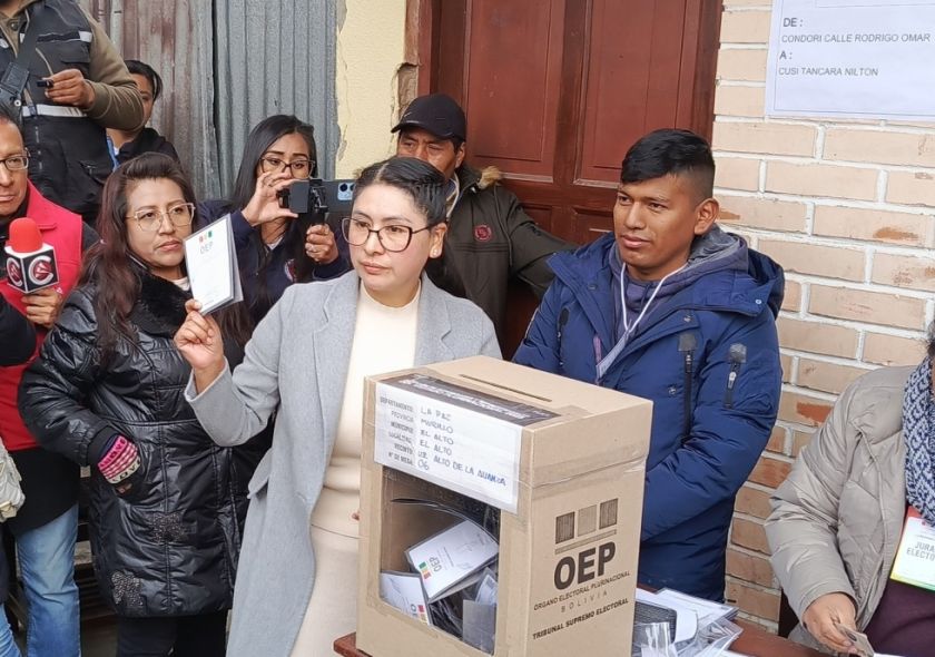 ¿Qué dijo la excandidata a la presidencia por Morena a tiempo de votar?