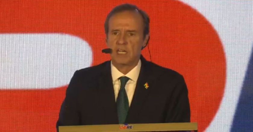 Jorge Quiroga felicita a Rodrigo Paz y llama a una reconciliación nacional