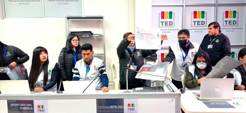 Paz y Lara ganan en Potosí con un porcentaje superior al 43 %