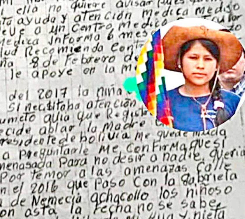 Carta contra Evo Morales no está en el expediente