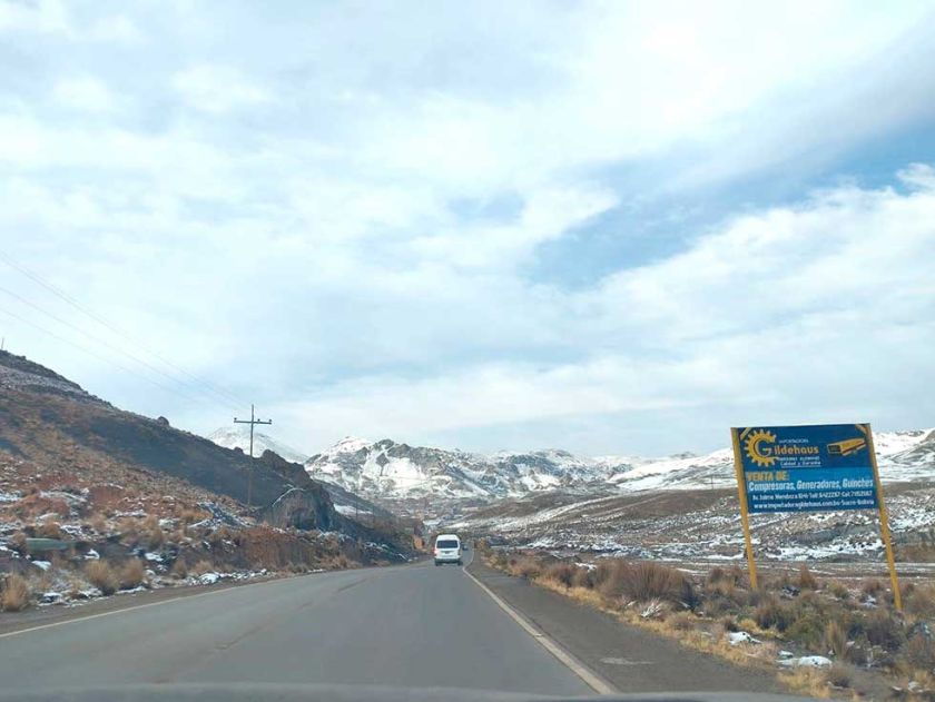 Vuelven las nevadas y Potosí siente más baja de las temperaturas