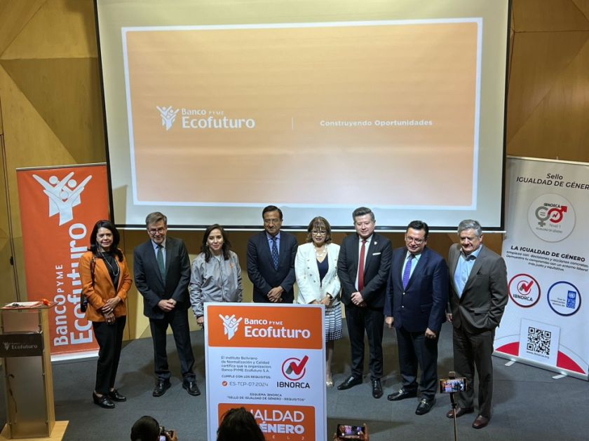 Ecofuturo: La primera empresa y banco en Bolivia en recibir el Sello de Igualdad de Género