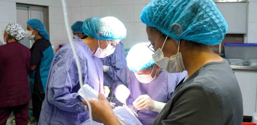 Realizaron cirugías de fisura labio palatina