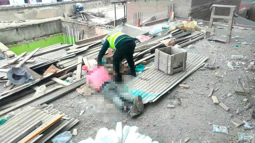 Obrero muere al caer de un  quinto piso en construcción