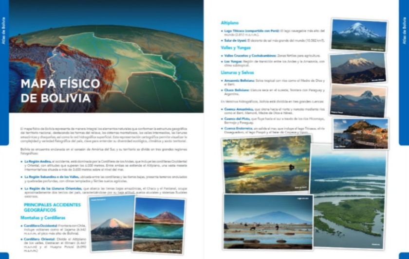El Instituto Geográfico Militar presenta el Atlas de Bolivia actualizado y gratuito