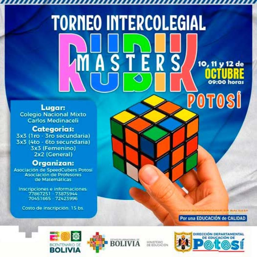 Preparan el segundo torneo de Cubo Rubik