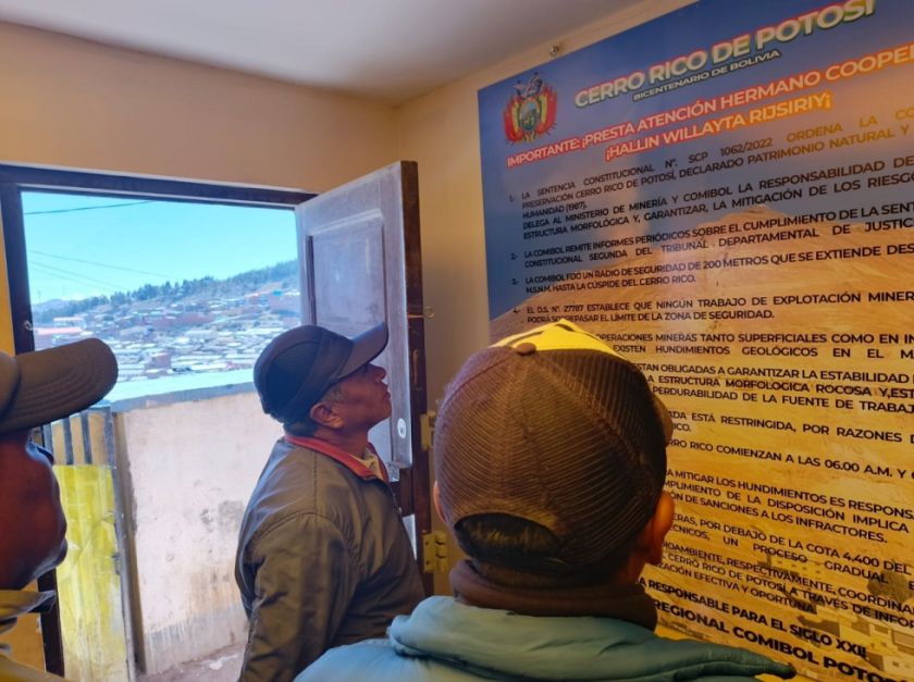 Comibol informa que restringe labores mineras y movimiento de maquinaria para preservar el Cerro Rico