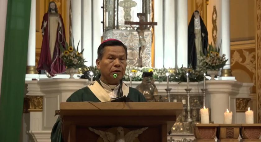 Monseñor Leigue: El peor pecado que se comete en esta sociedad es utilizar a los pobres y engañarlos