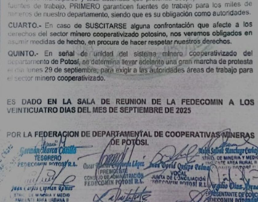 Dirigentes de cooperativas lanzan amenaza y sacarán a sus bases a las calles para amedrentar