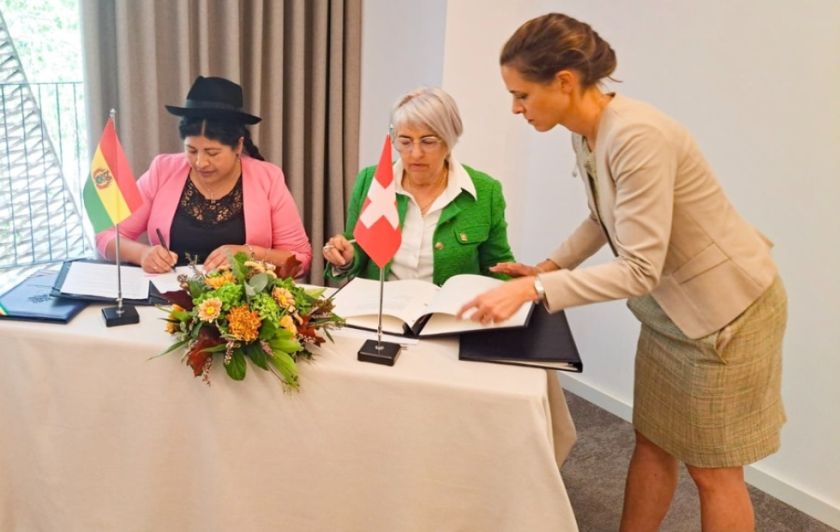 Bolivia y Suiza firman acuerdo bilateral para proteger el patrimonio cultural