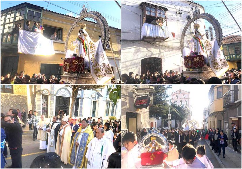 Nuestra Señora de La Merced recorrió Potosí en procesión
