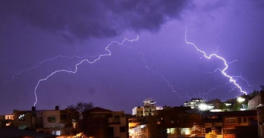 El Senamhi alerta por lluvias y tormentas eléctricas en cinco departamentos del país