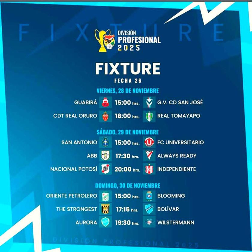 Clásicos se jugarán en noviembre