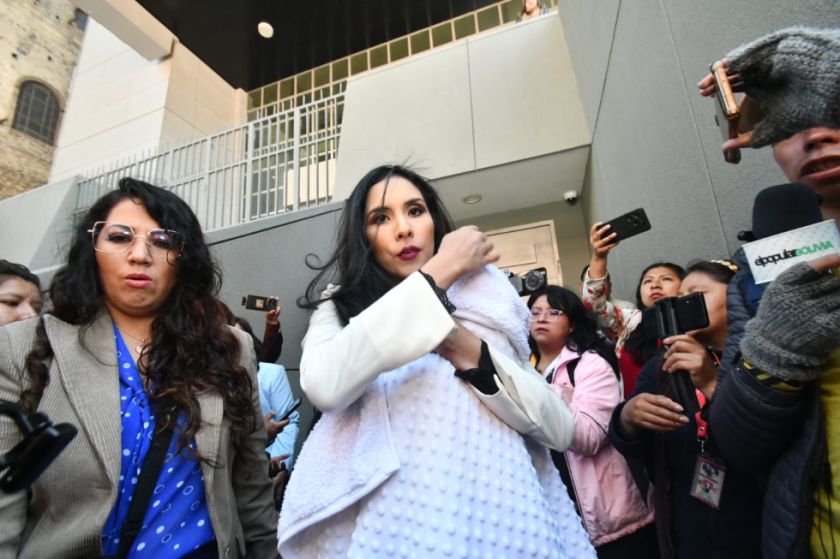 Brenda Lafuente intenta encontrarse con Luis Arce en la Casa Grande del Pueblo