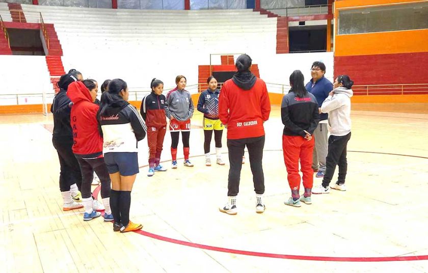 Calderón ultima detalles para enfrentar su próximo duelo de la Liga Femenina de Futsal