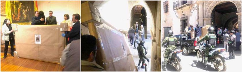 Sistema de seguridad cuida los lienzos en San Martín