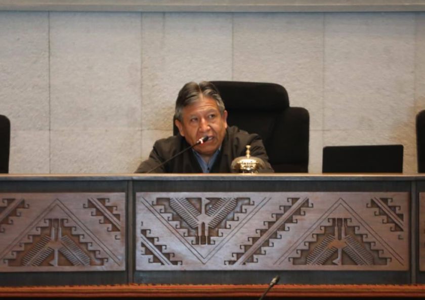 Choquehuanca clausura el periodo legislativo 2020-2025 tras polémica sesión