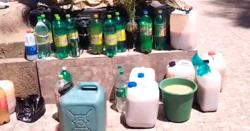 Decomisan una gran cantidad de bebidas en el cementerio