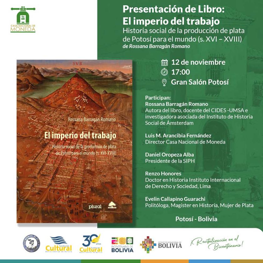 Presentarán “El imperio del trabajo” de Rossana Barragán