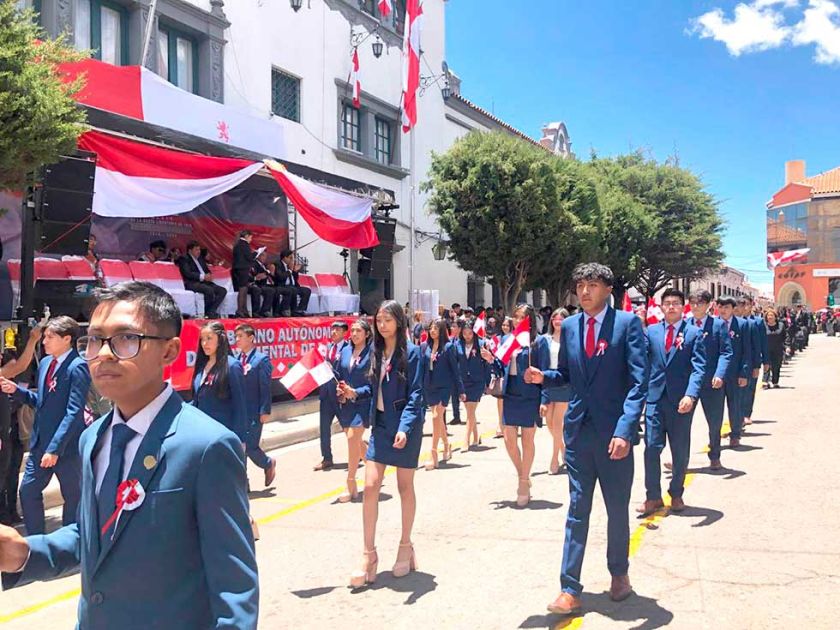 Sector educativo protagoniza actos cívicos en el Departamento