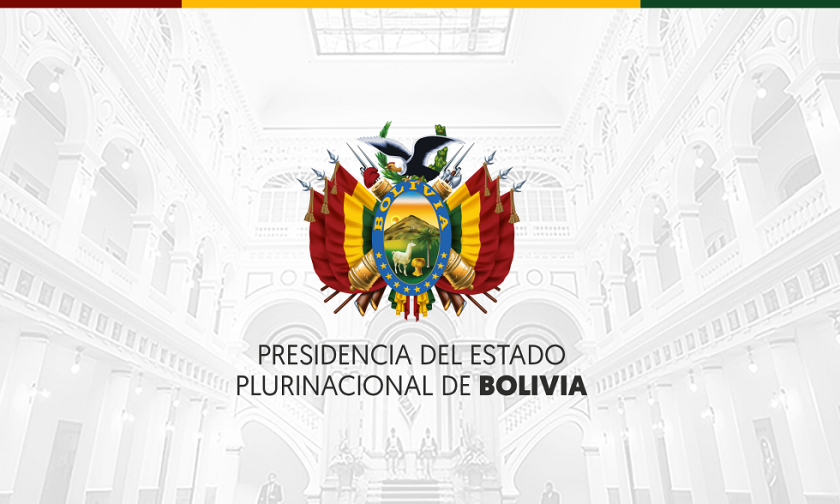 El escudo de Bolivia vuelve a la imagen institucional del Gobierno