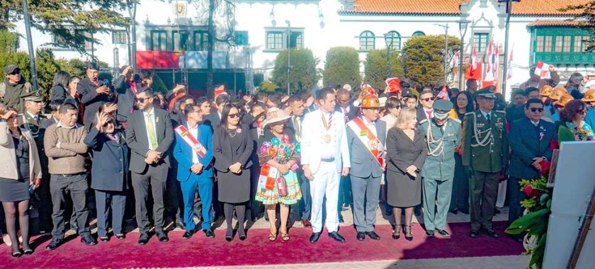 El vicepresidente participó de  los actos protocolares en Potosí