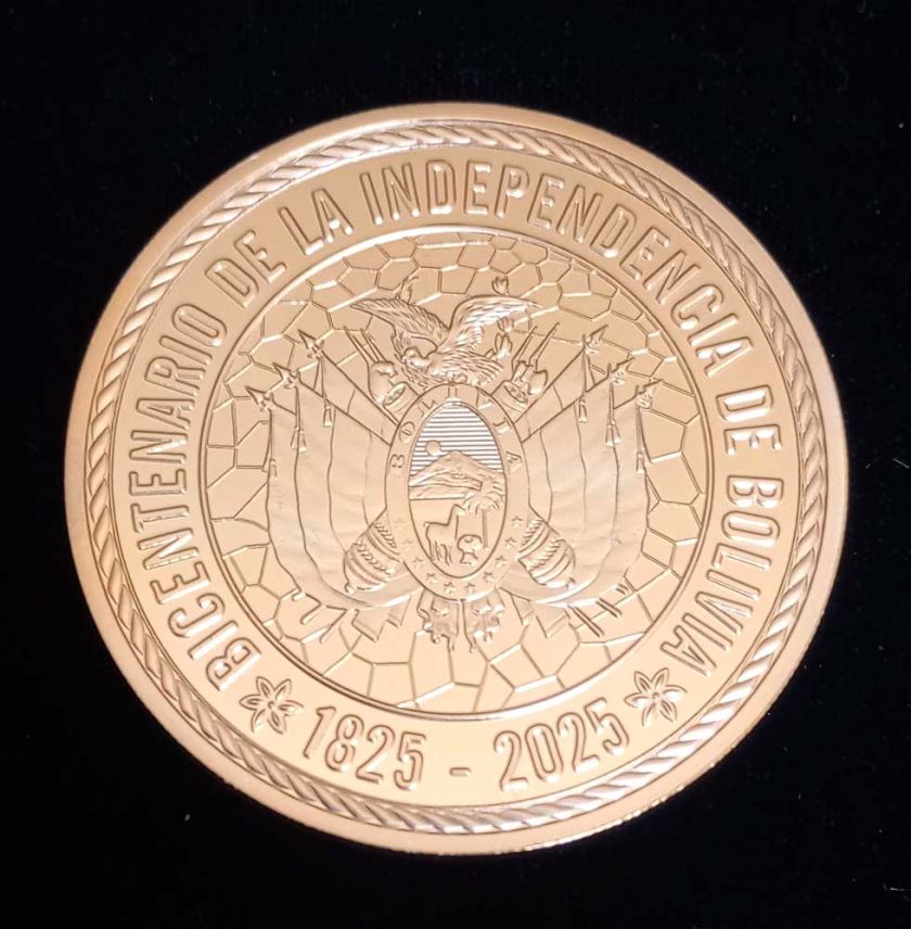 Alistan presentación de la moneda por el  Bicentenario de Bolivia
