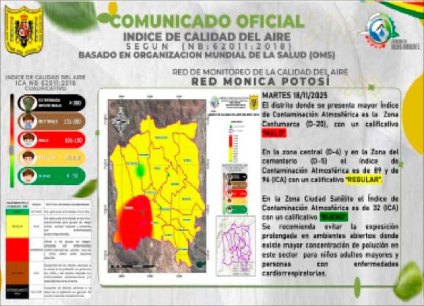 Mejora el índice de calidad del aire en la Villa Imperial