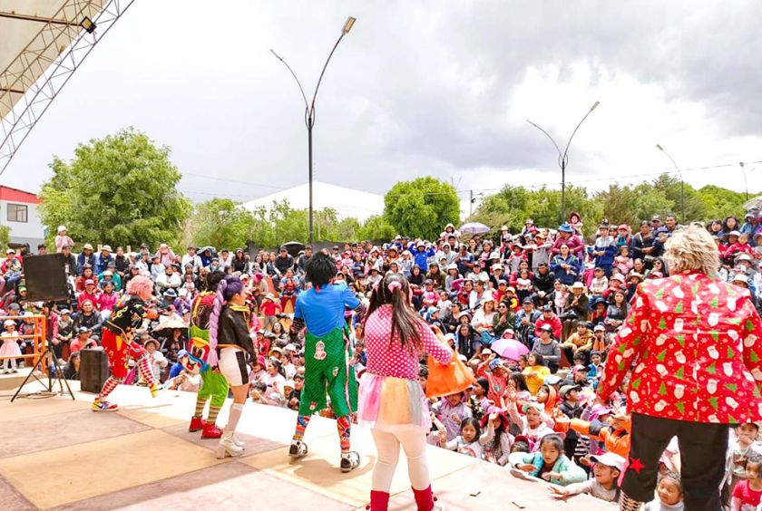 Diversión para niñas y niños estuvo en parque Los Pinos