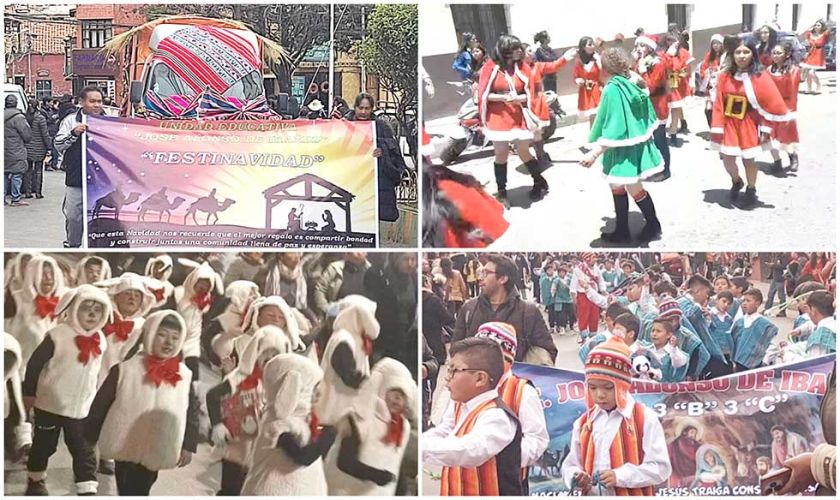 Unidades Educativas despiden el año escolar al ritmo de villancicos