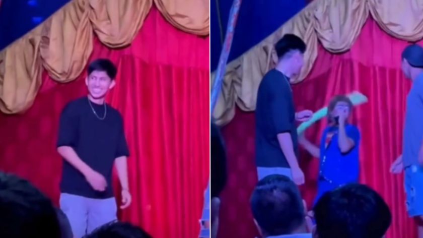 Miguelito se divierte en el circo “Manguerita” y participa del espectáculo