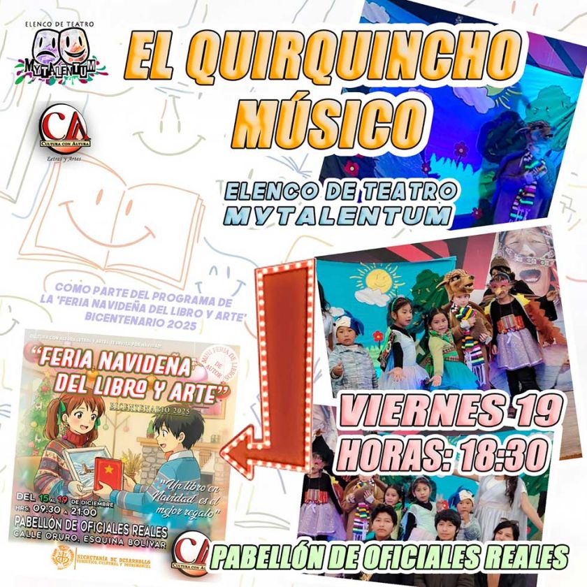 Elenco MyTalentum se presenta en feria del libro