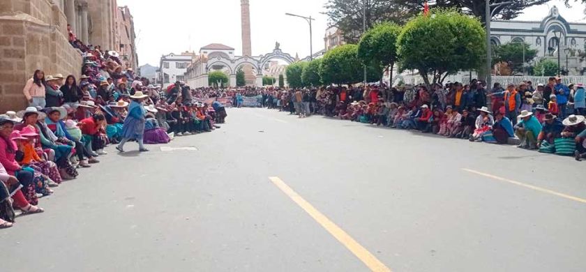 Potosí está libre de bloqueos de vías pero las marchas son una constante