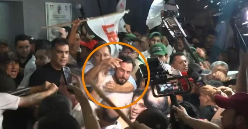 Camachistas agreden a JP Velasco en inmediaciones del TED de Santa Cruz