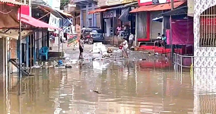 Guanay otra vez inundado tras el desborde de ríos